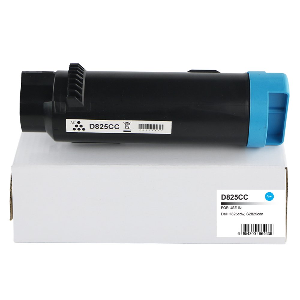 28112825 Comp Dell H825 Extra Hi Cap Cyan Toner 593-BBSF - Image 1