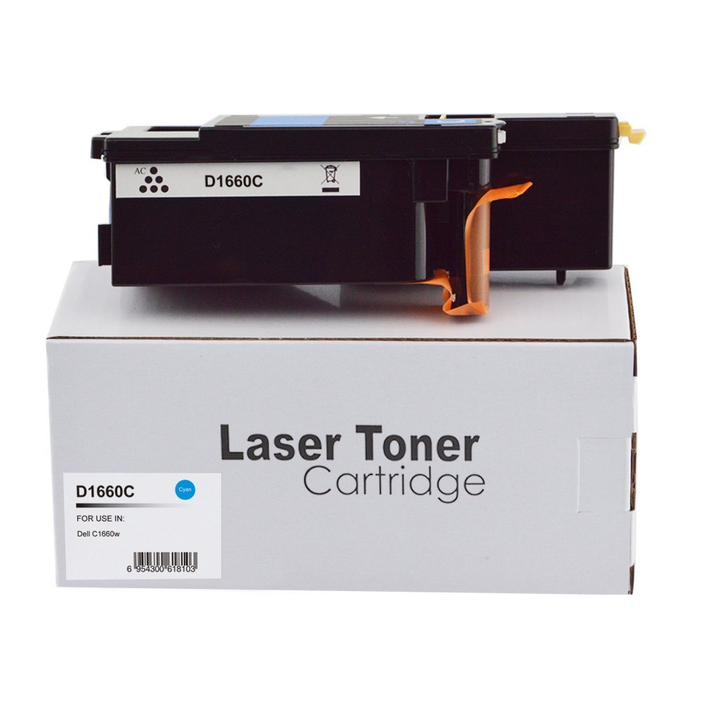 28131662 Comp Dell C1660W Cyan Toner 593-11129 - Image 1