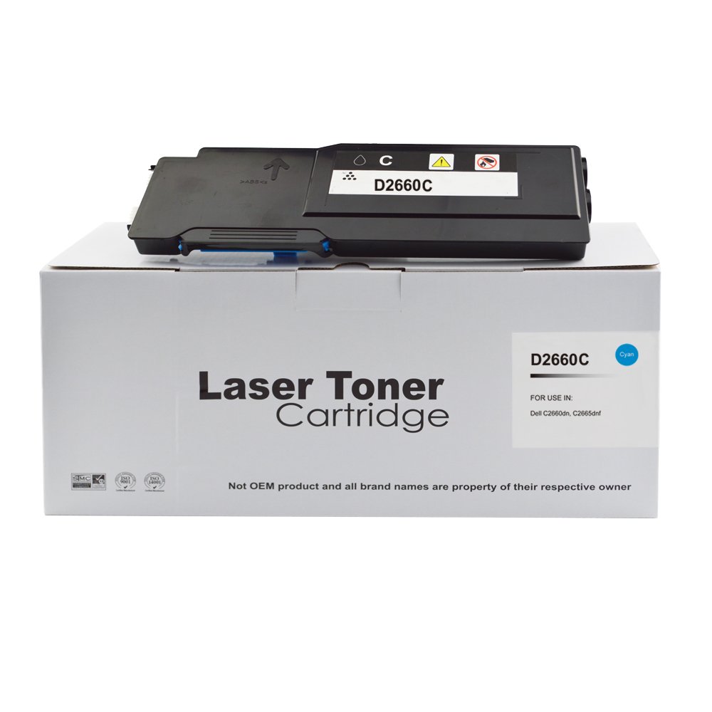 28132662 Comp Dell C2660 Cyan Hi Cap Toner 593-BBBT - Image 1
