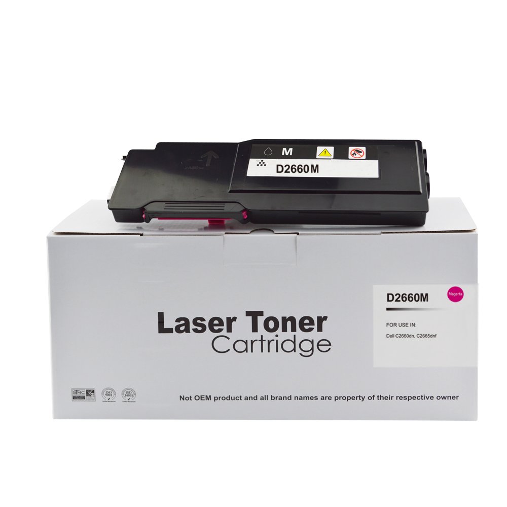 28132663 Comp Dell C2660 Magenta Hi Cap Toner 593-BBBS - Image 1