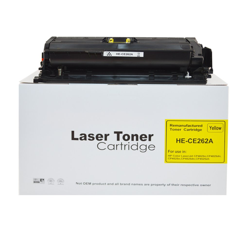 30130262 Reman HP Laserjet CP4025 Yellow CE262A Toner HP648A - Image 1