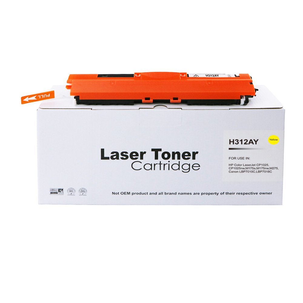 30131028 Comp HP CE312A Yellow Toner Ctg also for 126A Canon 729 4367B002AA - Image 1