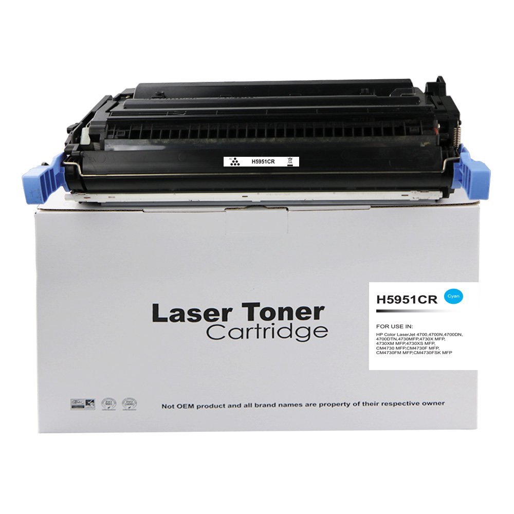 30134702 Reman HP Laserjet 4700 Cyan Q5951A Toner - Image 1