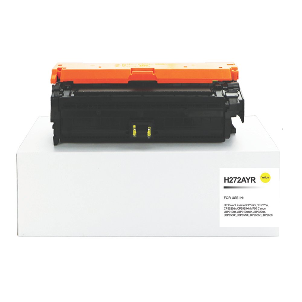 30135528 Reman HP Laserjet CP5525 Yellow Toner CE272A - Image 1