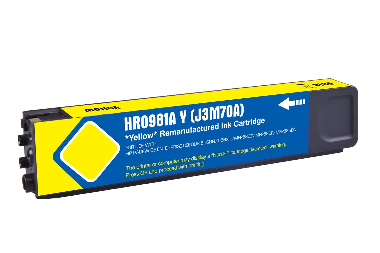 31510070 Reman HP G+G 981A Yellow Ink Ctg J3M70A HP 981A - Image 1