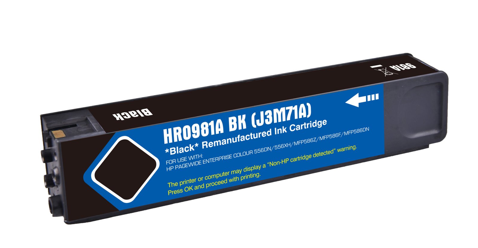 31510071 Reman HP G+G 981A Black Ink Ctg J3M71A HP 981A - Image 1