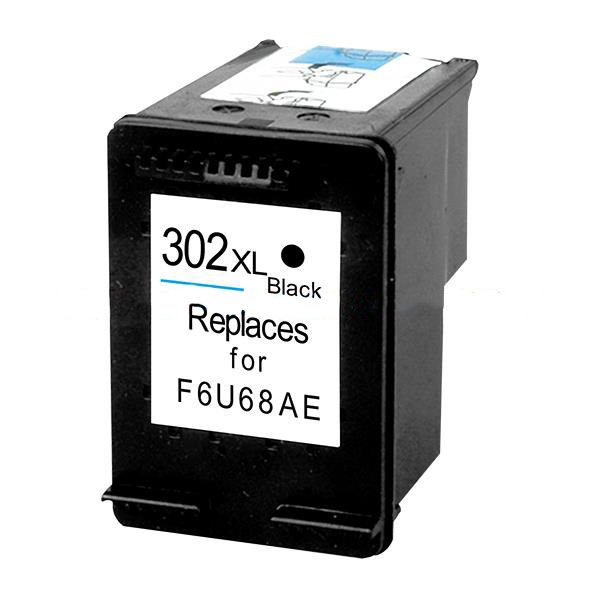 31510302 Reman HP F6U68AE Hi Cap Black Ink Ctg HP 302XL - Image 1