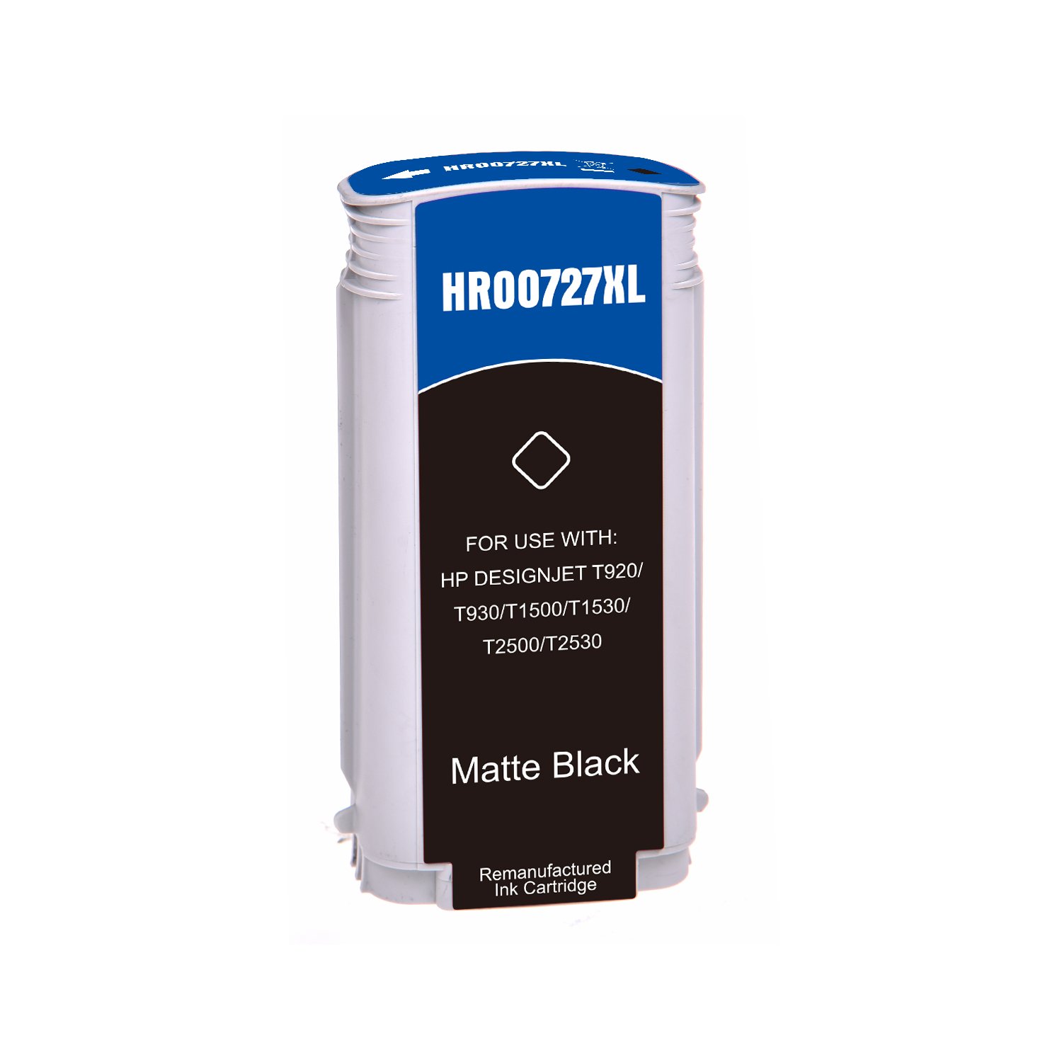 31510727 Reman HP G+G 727MBK Matte Black Wide Format Ink Ctg B3P22A - Image 1