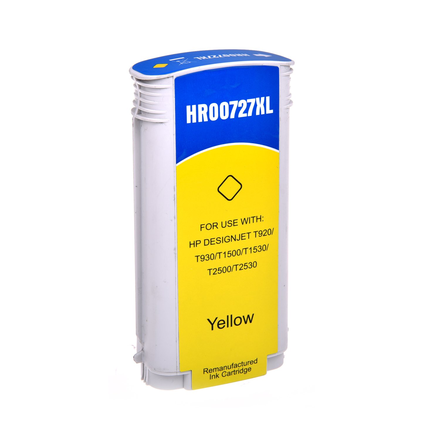 31510731 Reman HP G+G 727Y Yellow Wide Format Ink Ctg B3P21A - Image 1