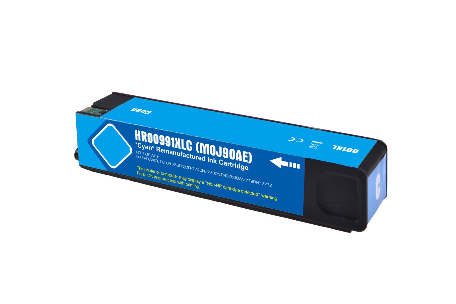 31510992 Reman HP G+G 991X Hi Cap Cyan Ink Ctg M0J90AE HP 991X - Image 1