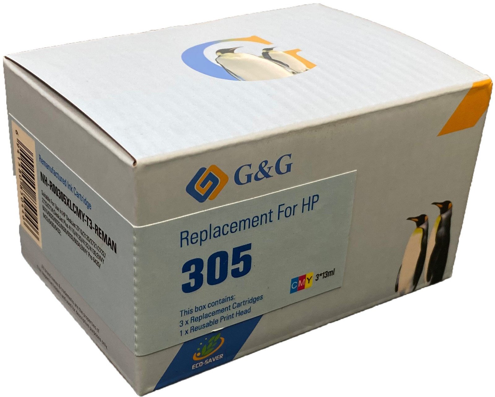 31512711 Reman HP G+G 3YM63AE Hi Cap Eco Saver Tri Colour Ink Ctg 305XL (1 Printhead + 3 Tanks) - Cannot use in e suffix printers WHILE STOCK LASTS - Image 1