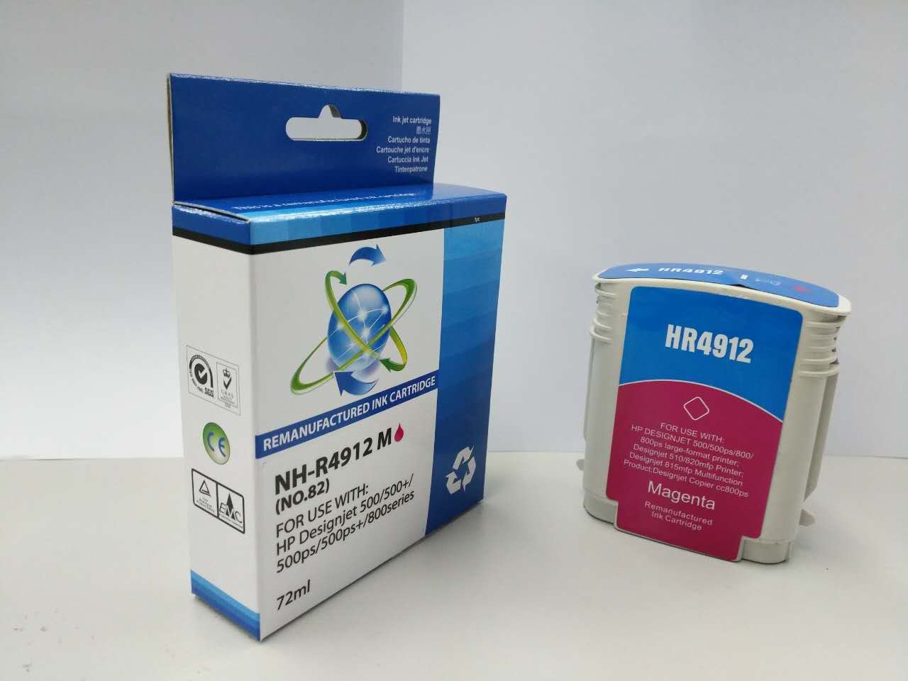 31514912 Comp HP Designjet 500 Magenta Ink C4912A Ctg No 82 - Image 1