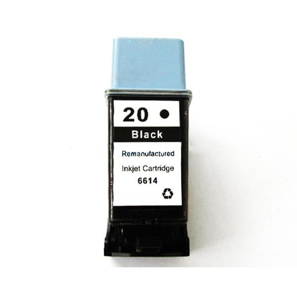 31516614 Reman HPC6614A Black Inkjet Ctg C6614A also for CC6614D No 20 - Image 1