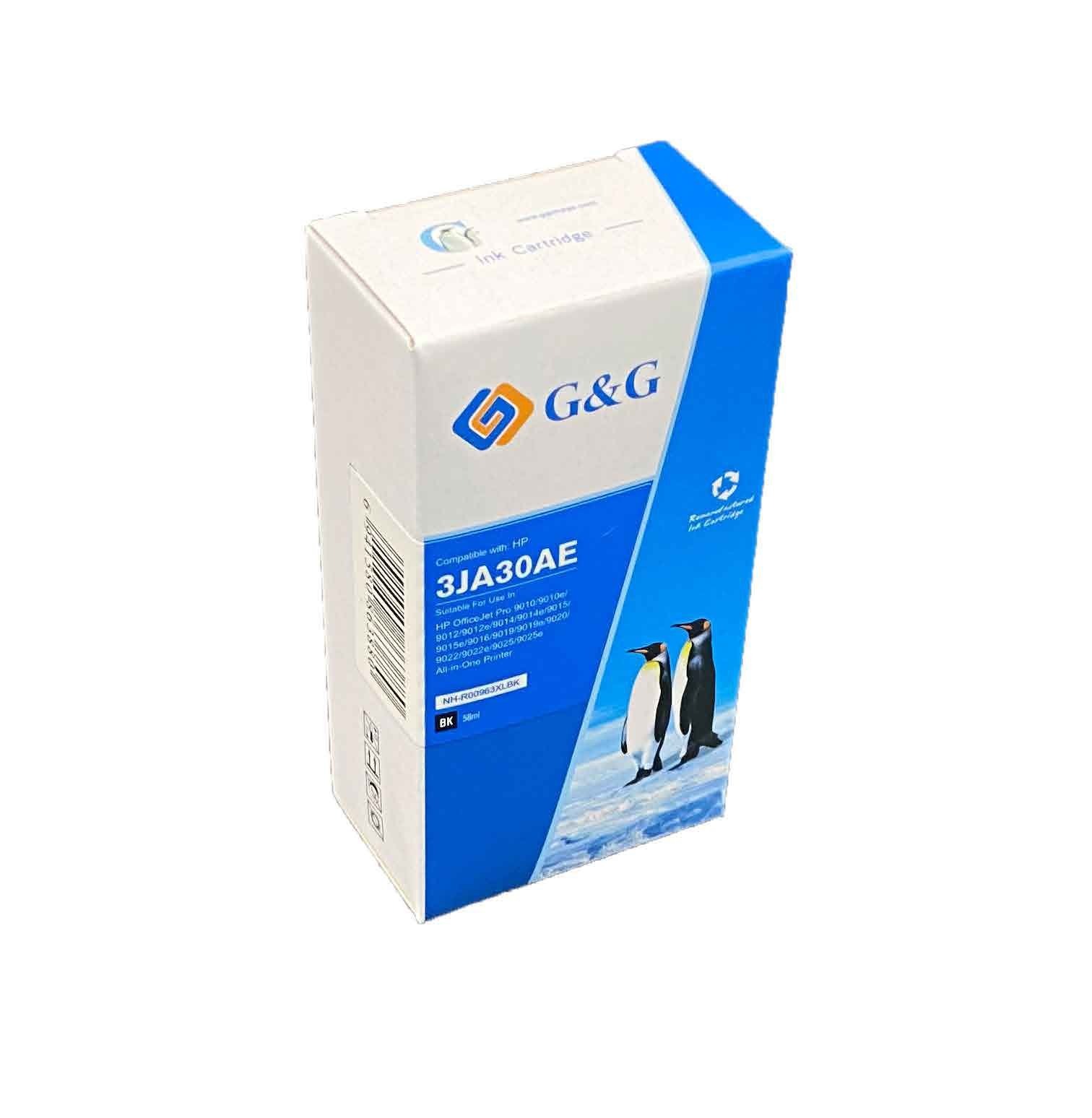 31519026 Reman HP G+G 3JA30AE 963XL Black Ink Ctg - Ink Level Shown - Image 1