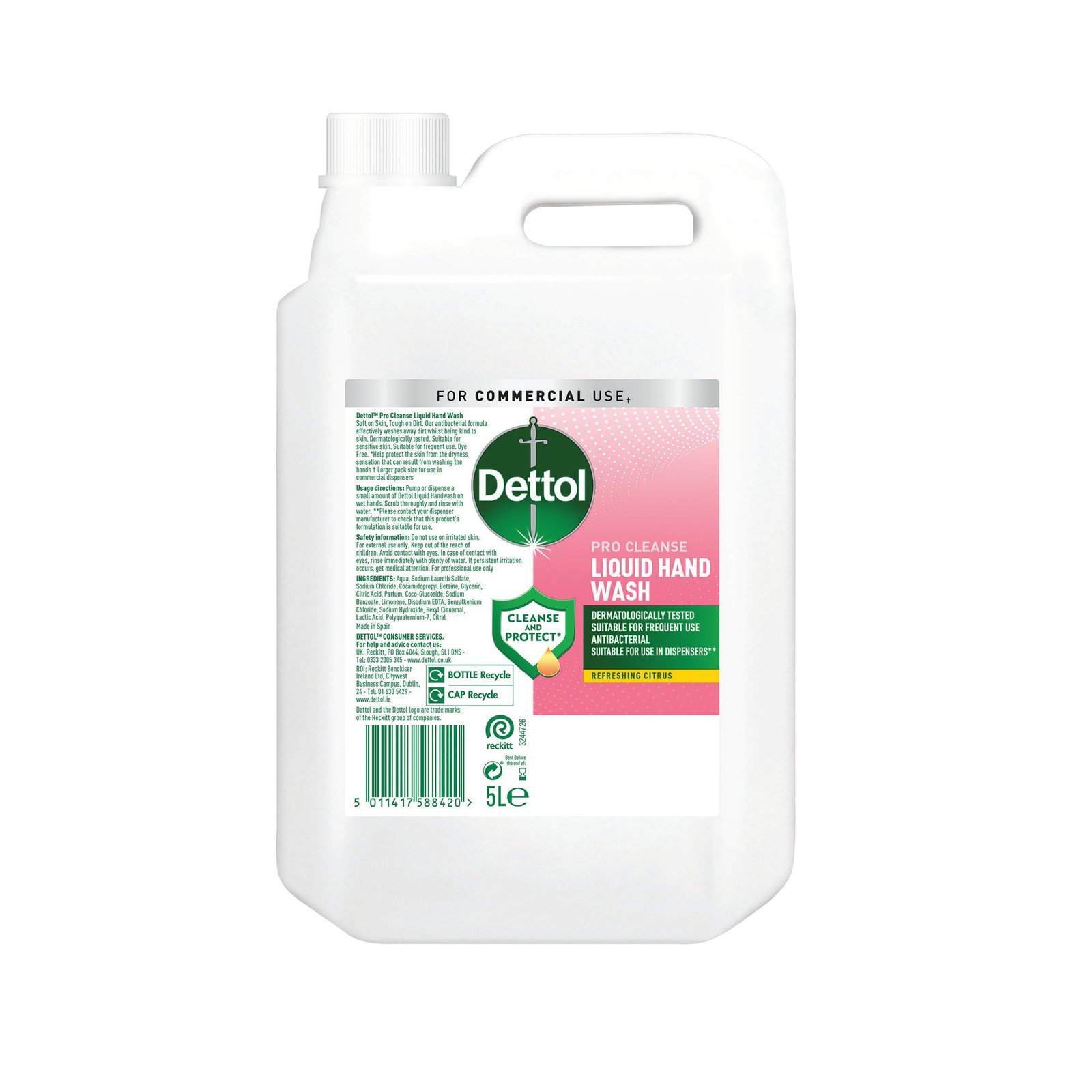 3253761 Dettol Cleanse Handwash 5 Litre (1) - Image 1