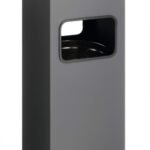 Durable Square Ashtray Bin 17L Charcoal
