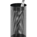 Durable Metal Umbrella Stand Black
