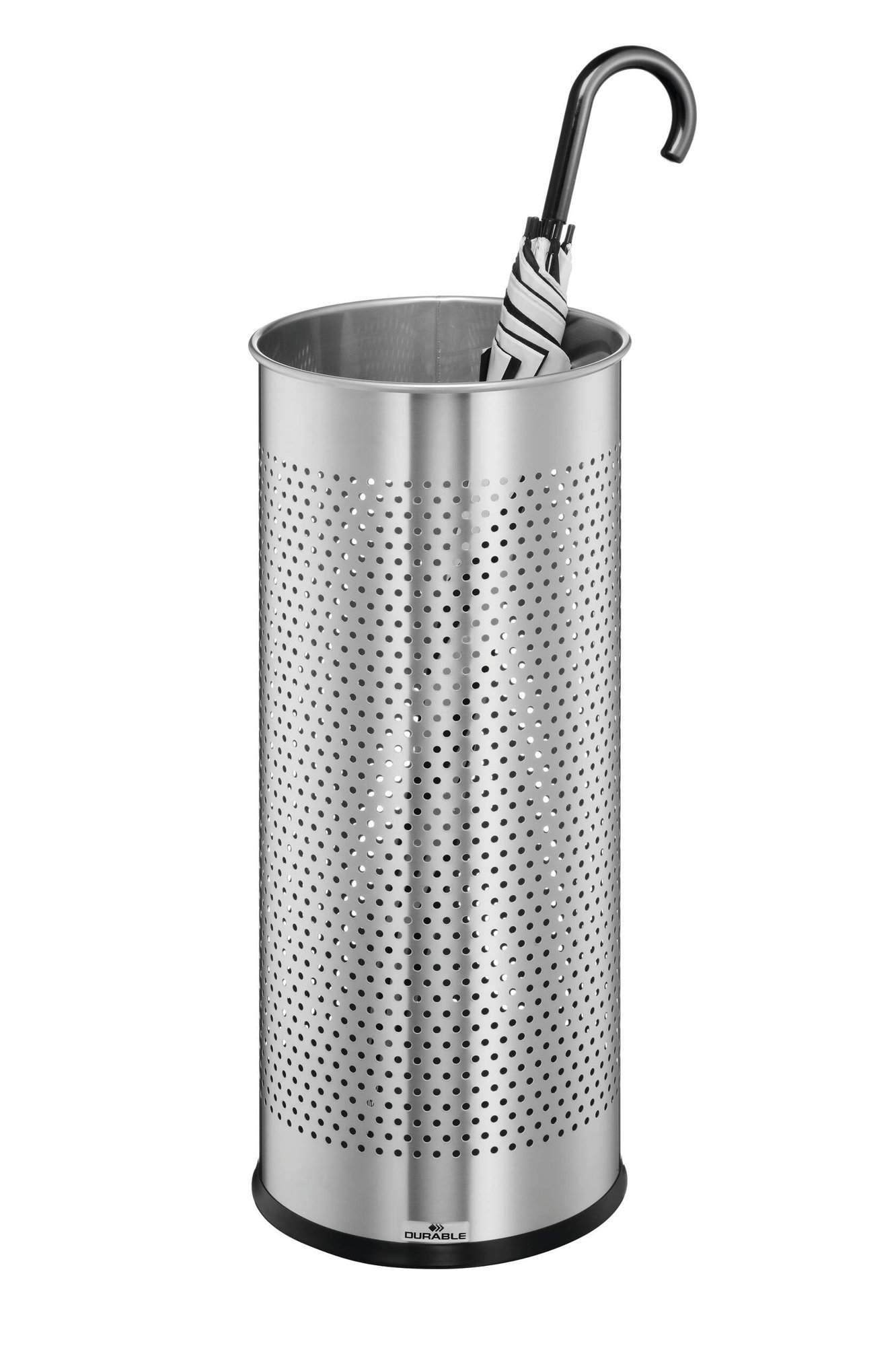 337123_1 Durable Metal Umbrella Stand Silver - Image 1