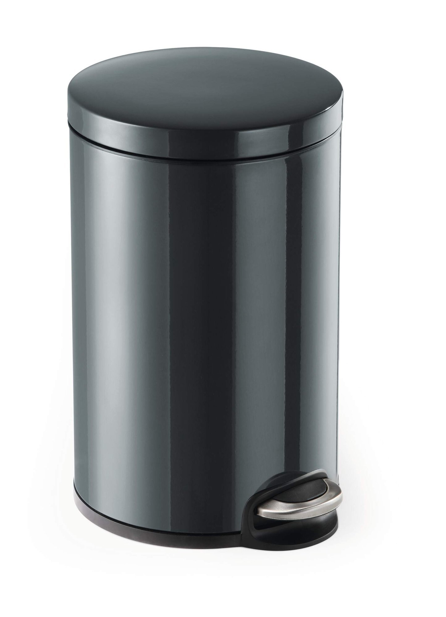 341158_1 Durable Pedal Bin Round 12L Charcoal - Image 1