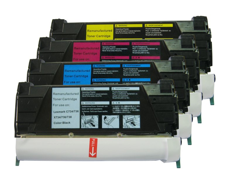 35130735 Reman Lexmark C734 Cyan Toner C734A2CG - Image 1