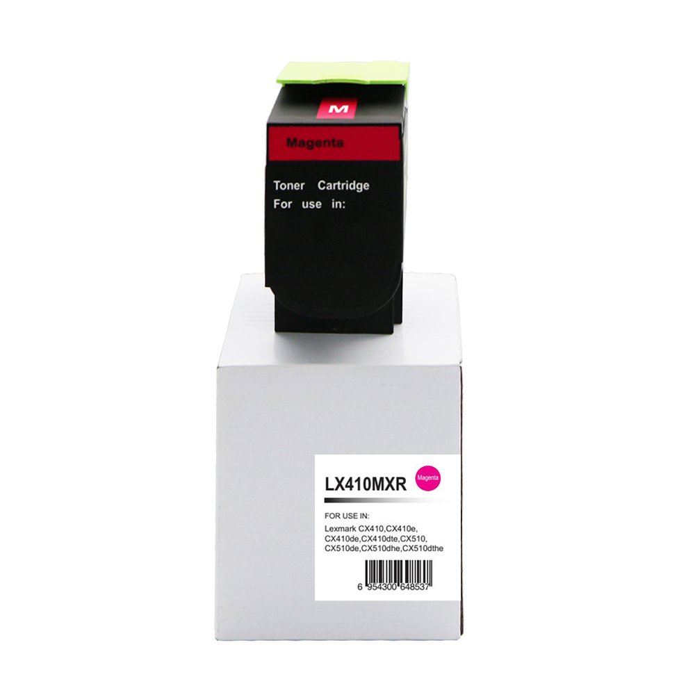 35130808 Reman Lexmark CX410 Hi Yld Magenta Toner 80C2HM0 802HM - Image 1