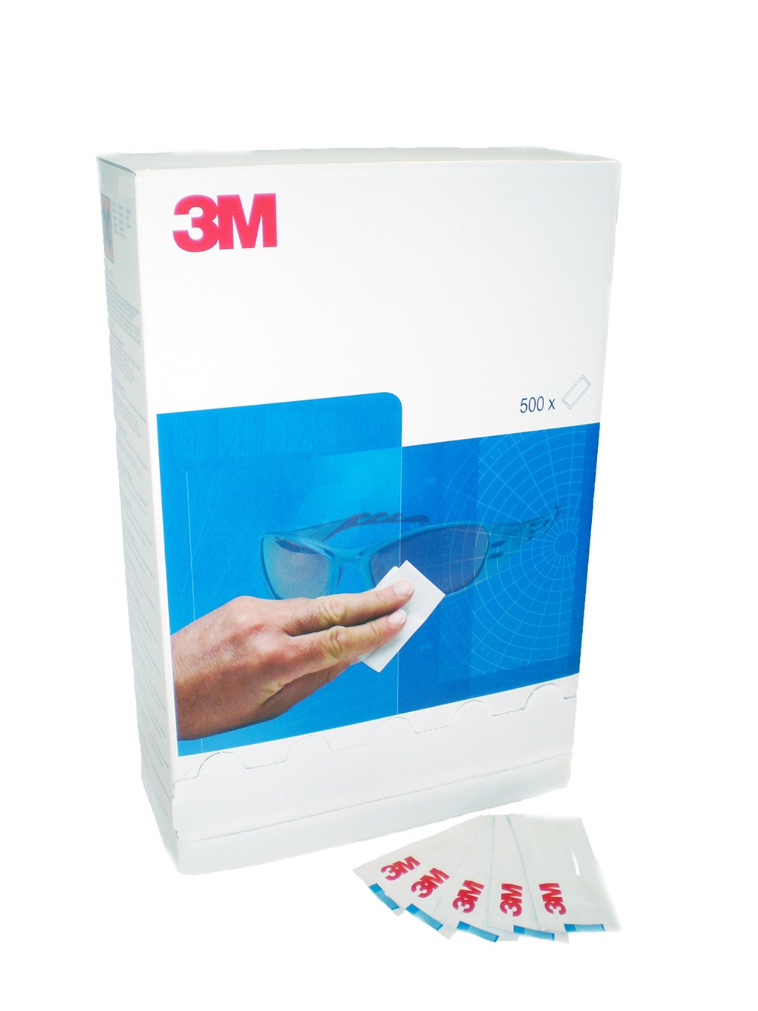 3m262000 3M Disp Lens Clean Wipes (500) - Image 1