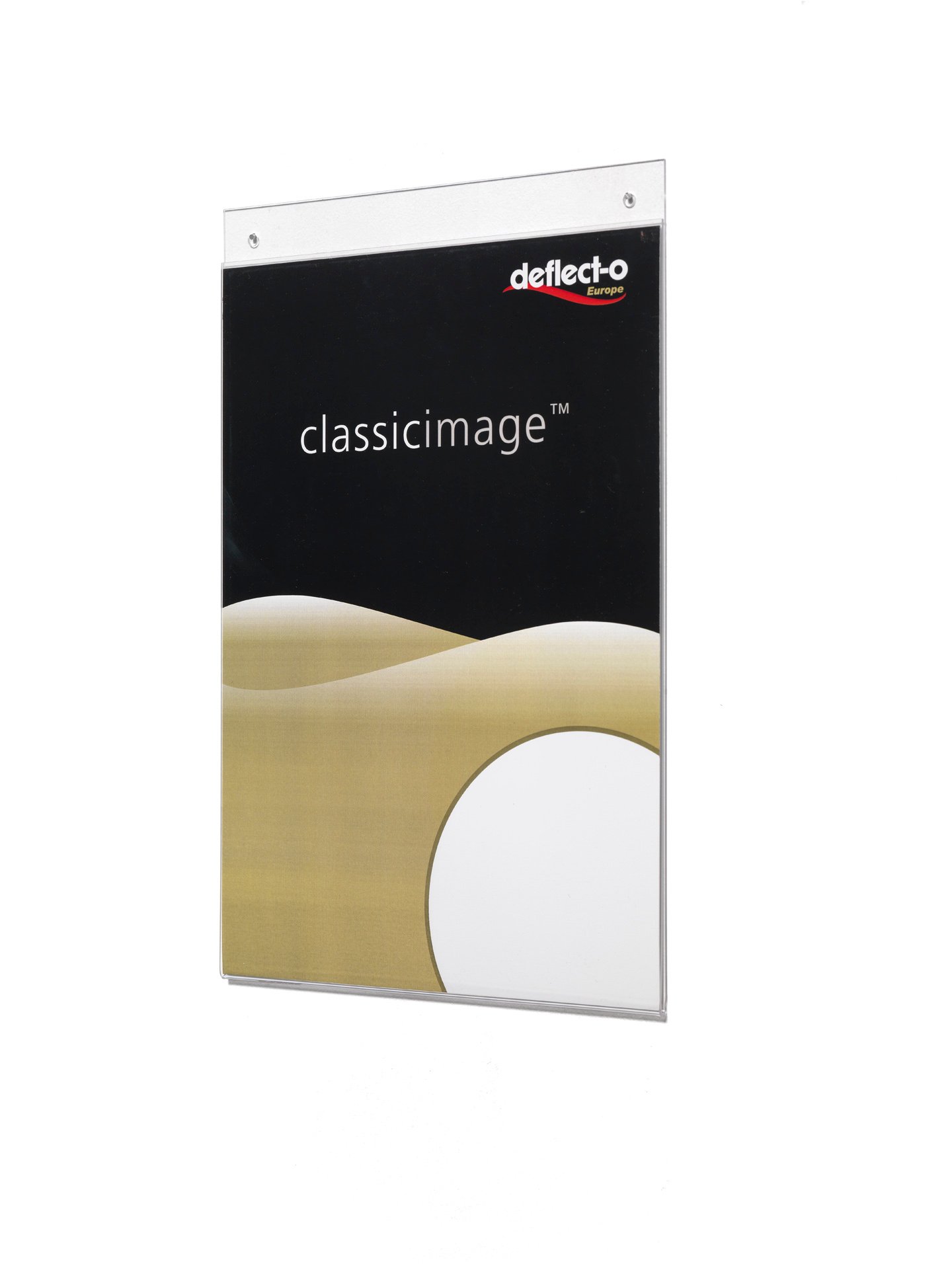 47001.main Deflecto A4 Portrait Wall Sign Holder - Image 1
