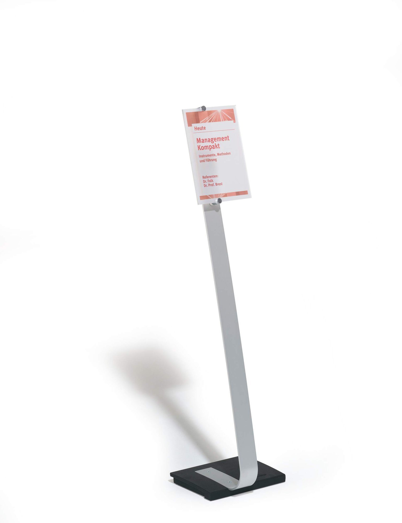 481823_1 Durable CRYSTAL SIGN Floor Stand A4 - Image 1