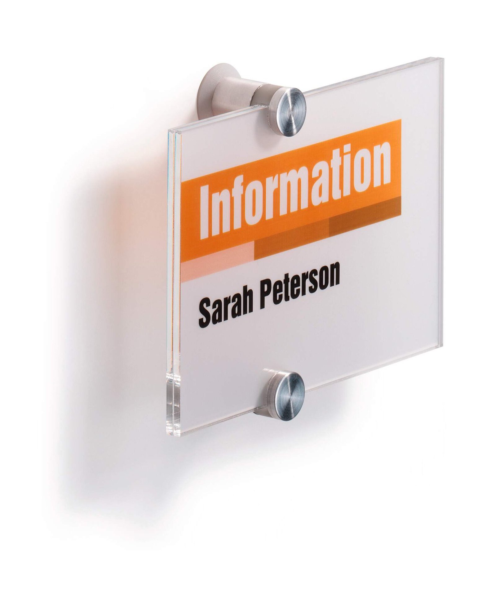 482119_1 Durable CRYSTAL Door Sign 148x105mm - Image 1