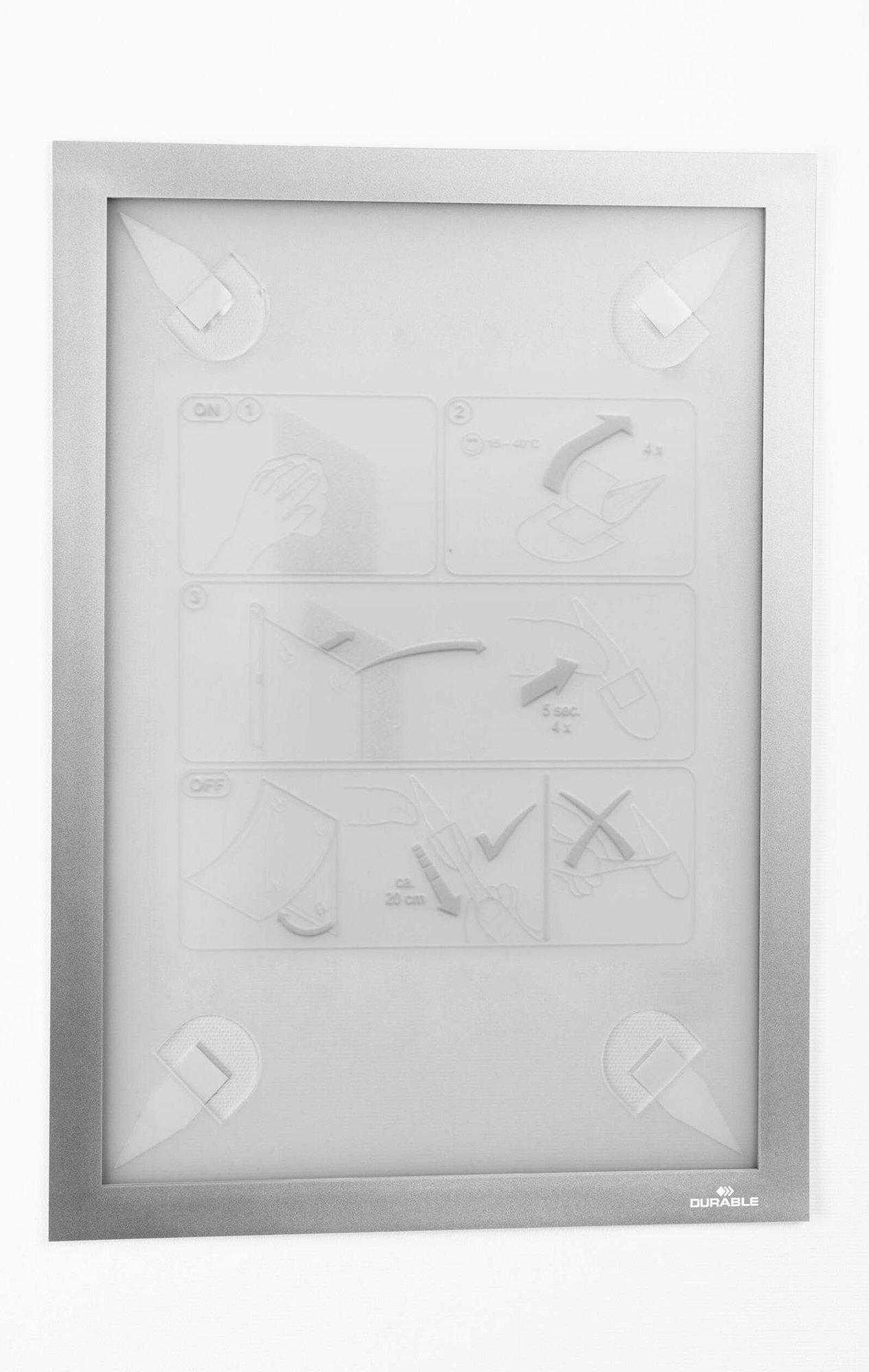 484323_1 Durable DURAFRAME Wallpaper A4 Silver - Image 1