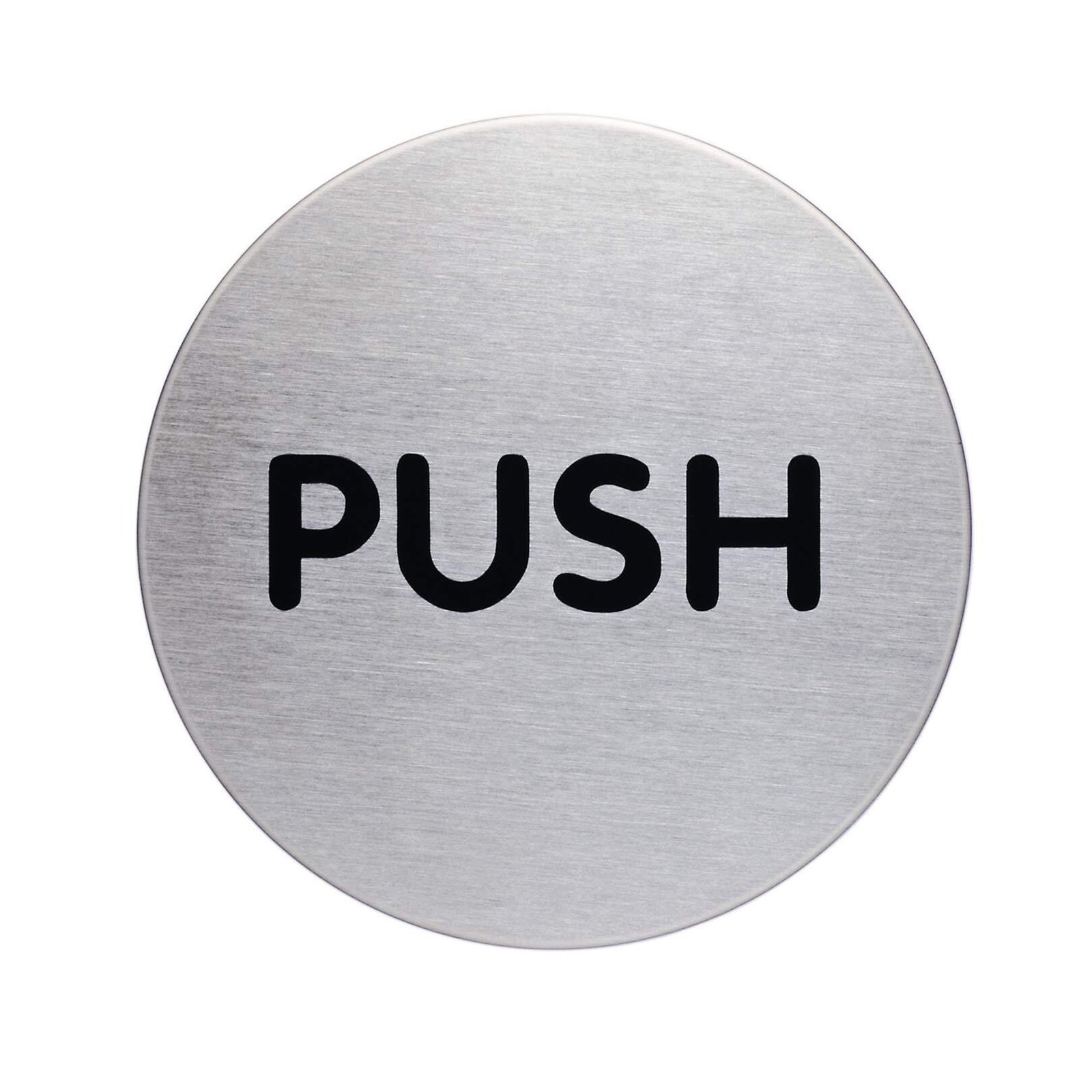 490065_1 Durable PICTO 'Push' Sign 65mm - Image 1