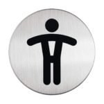 Durable PICTO 'Men's WC' Symbol 83mm