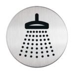 Durable PICTO 'Shower' Symbol 83mm