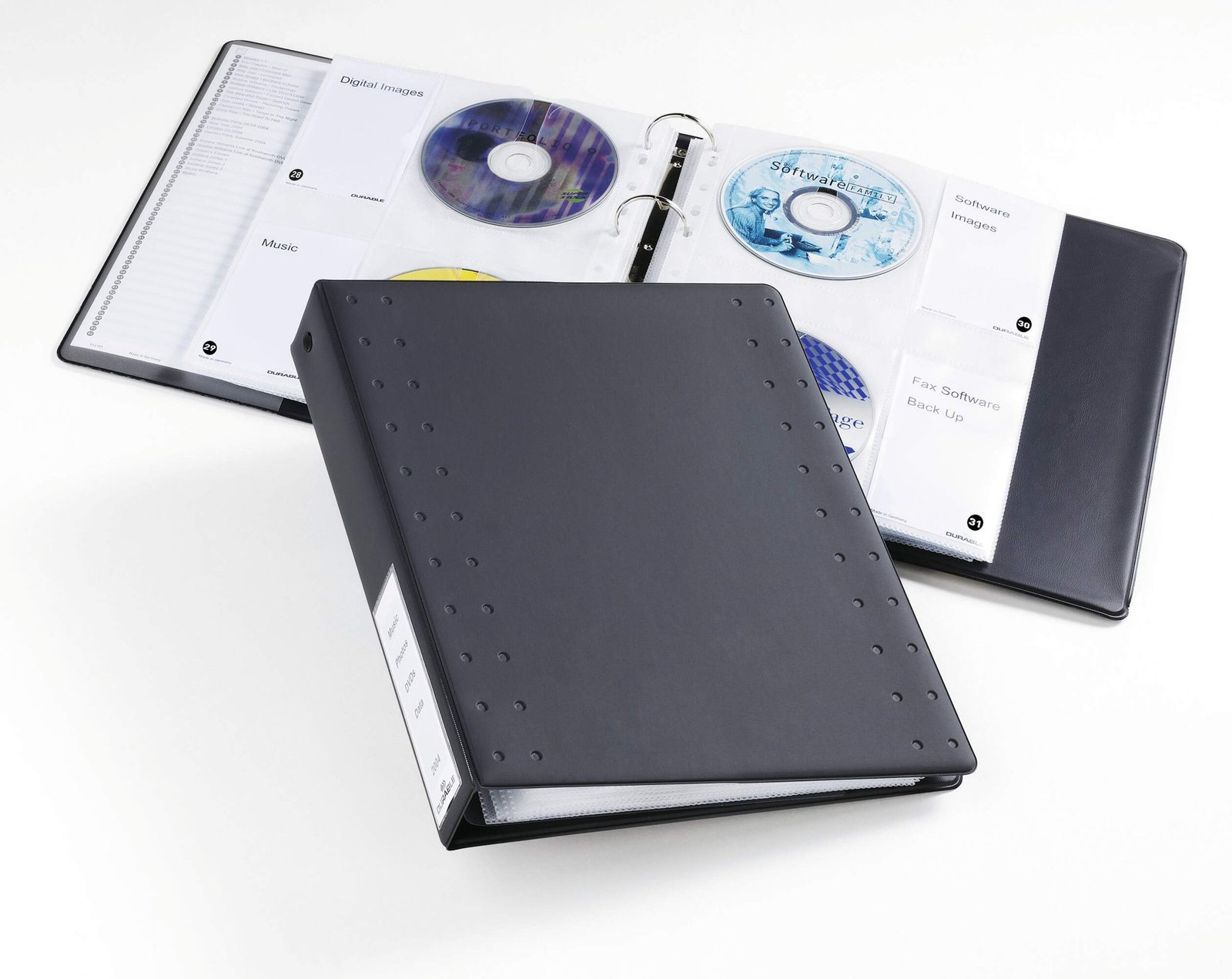 522758_1 Durable CD/DVD Index Ring Binder 40 - Image 1