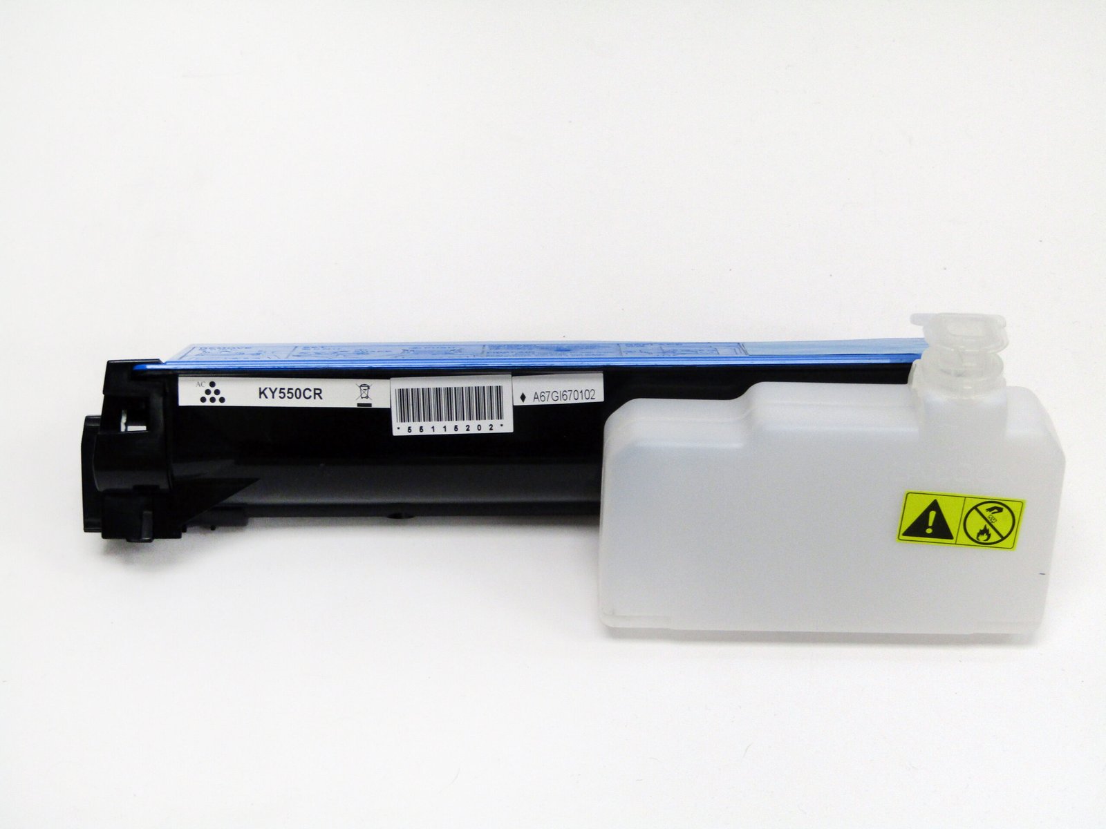 55115202 Reman Kyocera Mita FSC5200 Cyan Toner TK550C - Image 1