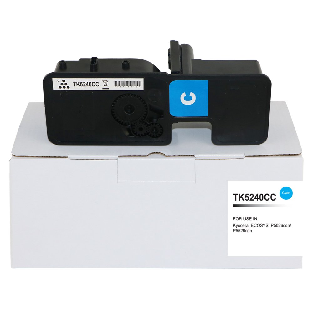 55115242 Comp Kyocera Ecosys P5026 Cyan Toner TK5240C - 1T02R7CNL0 - Image 1