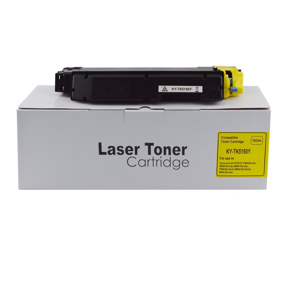 55116038 Comp Kyocera TK5150Y Yellow Toner - 1T02NSANL0 - Image 1