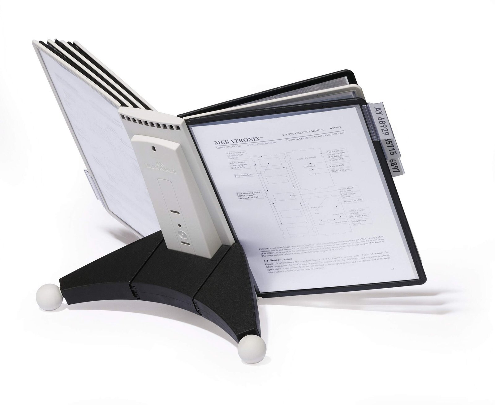 563222_1 Durable SHERPA TABLE 10 Black/Grey - Image 1