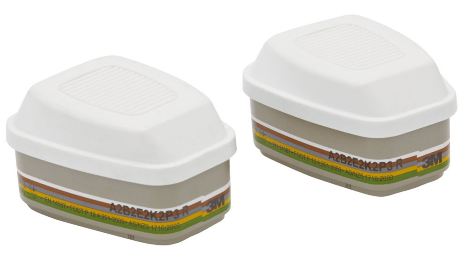 6099 3M Abek2P3R Filter Bayonet Fitting System White 6099 (Pack of 4) - Image 1