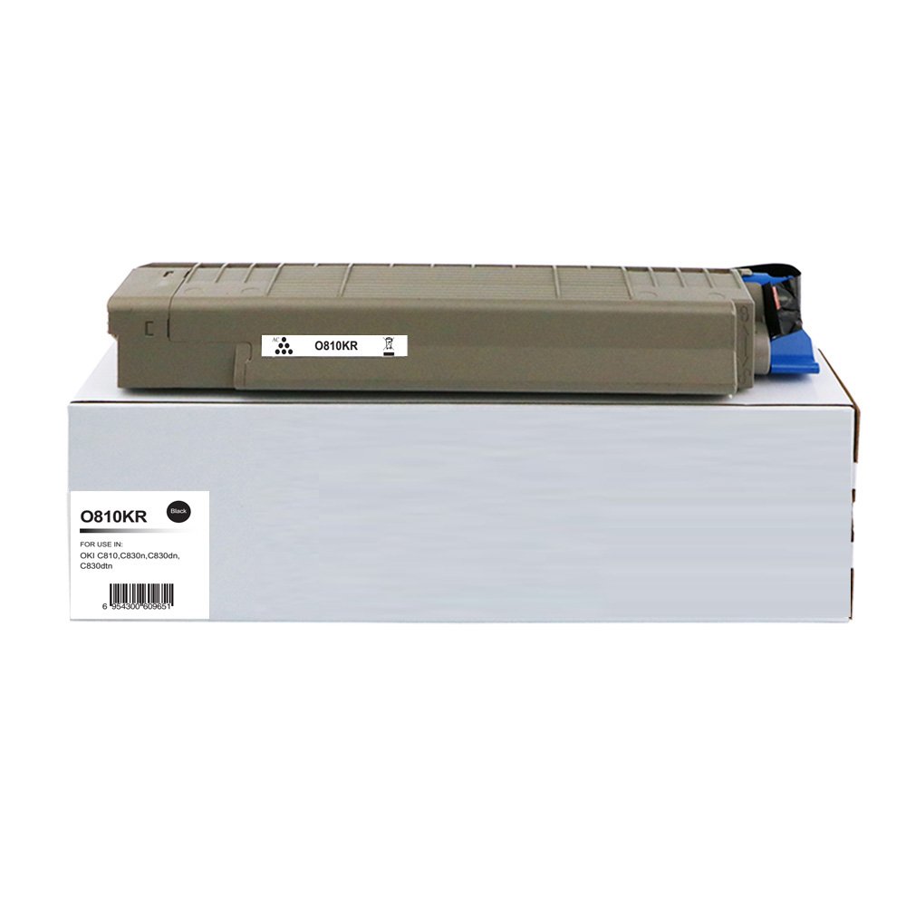 65110810 Reman OKI C810 Black Toner 44059108 - Image 1