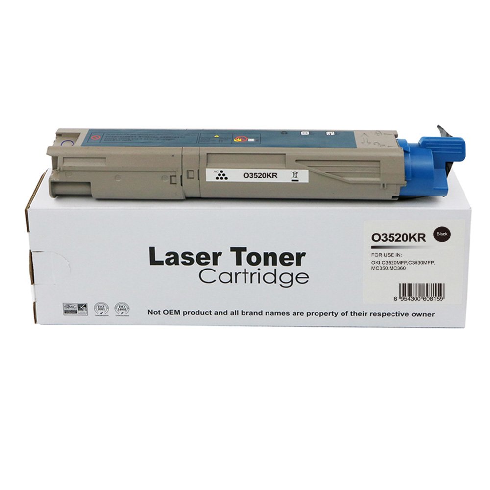65113520 Reman OKI C3520 Black Toner 43459324 - Image 1