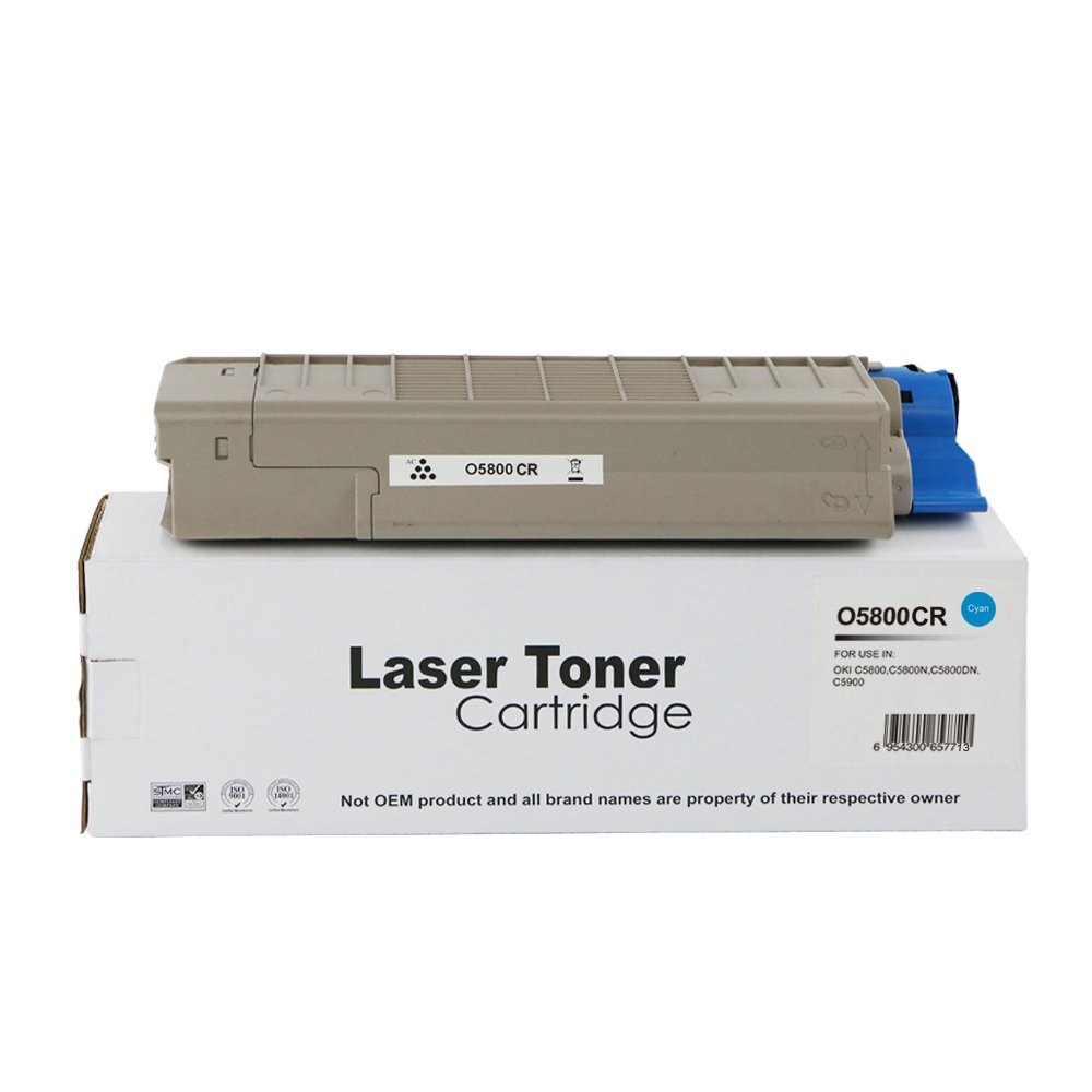 65115802 Reman OKI C5800 Std Cyan 43324423 - Image 1