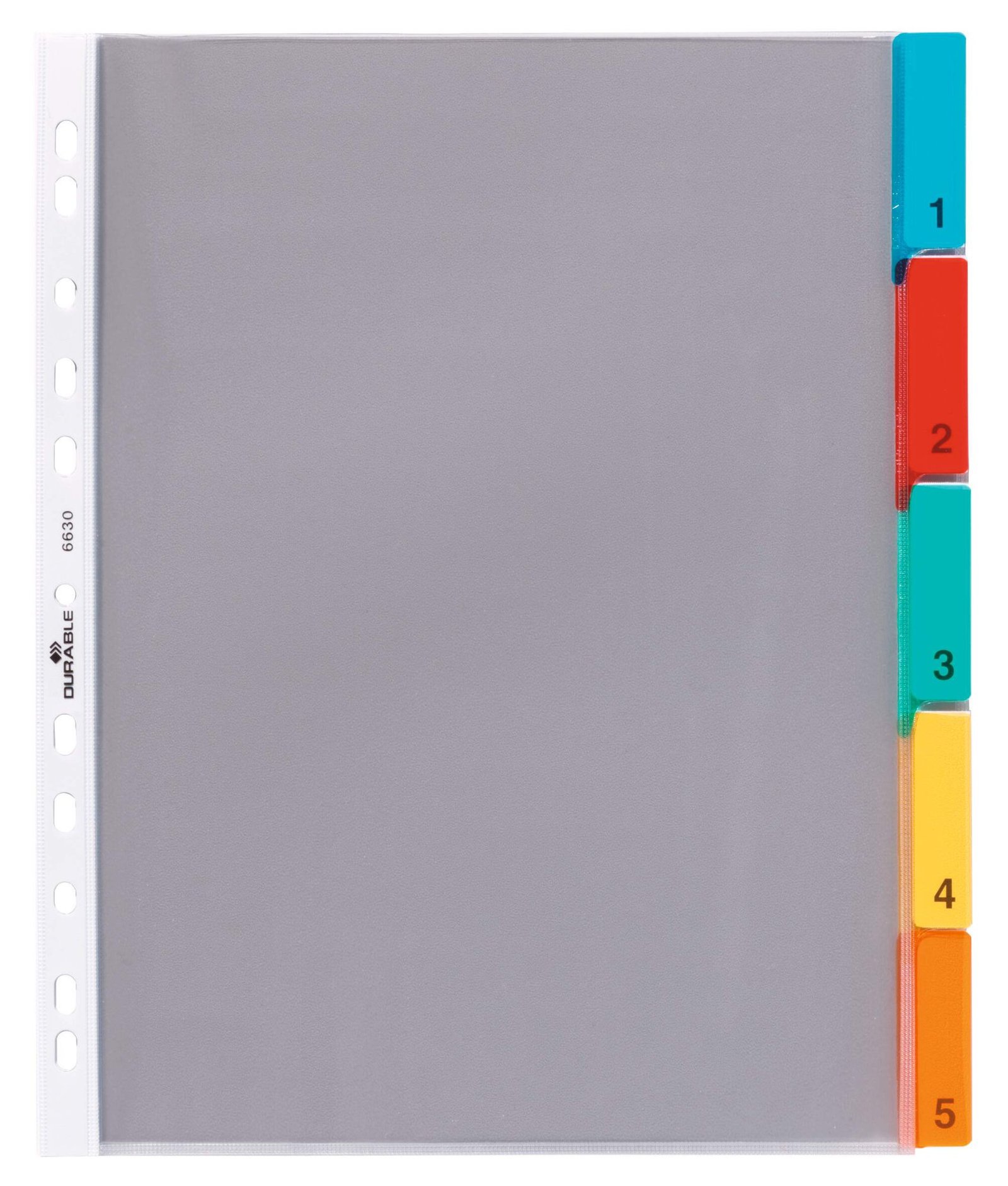 663019_1 Durable 5 Part Numbered Index Divider - Image 1