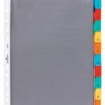 Durable 10 Part Numbered Index Divider