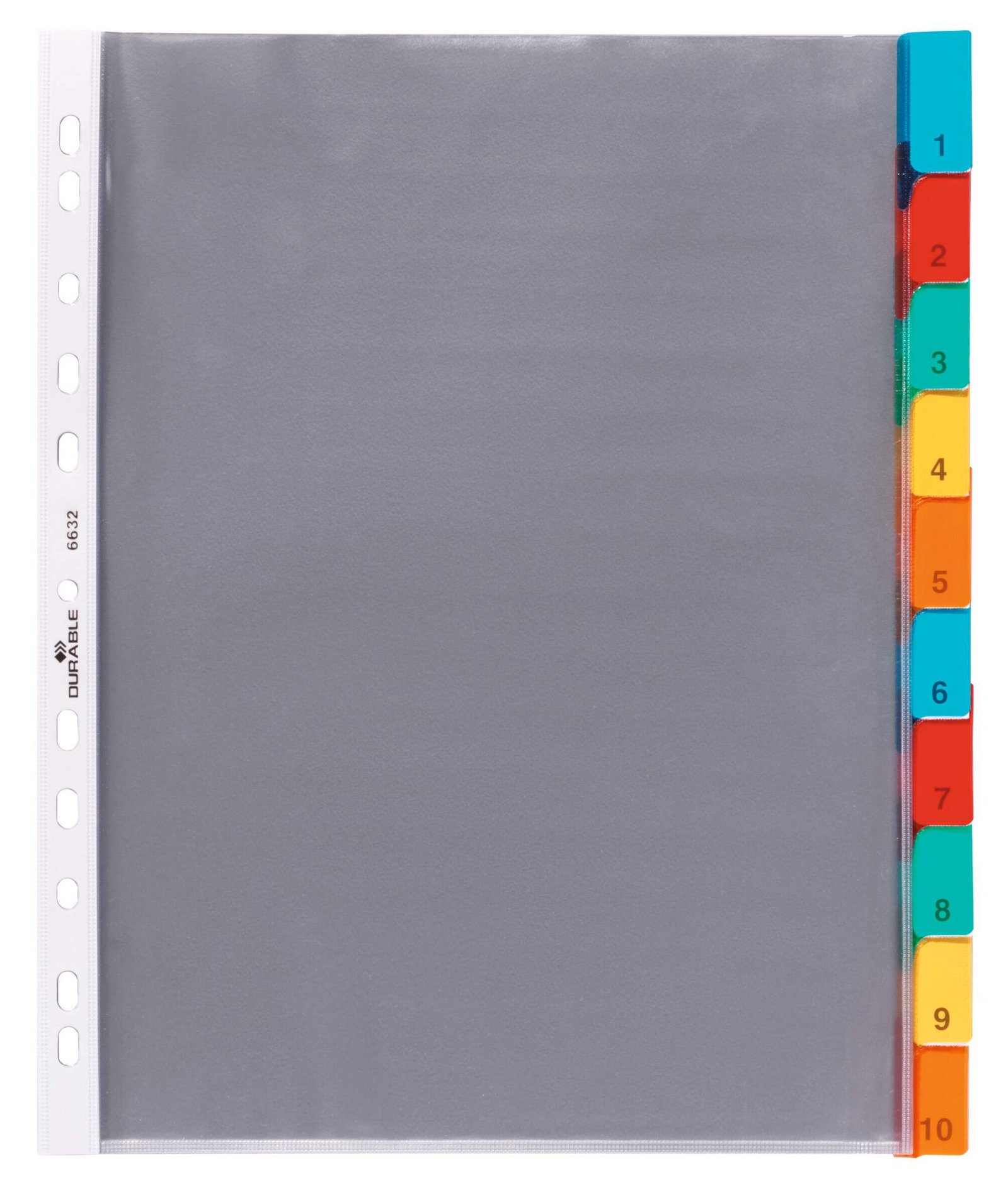 663219_1 Durable 10 Part Numbered Index Divider - Image 1