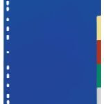 Durable 5 Part Coloured Tab Index A4+ (20)