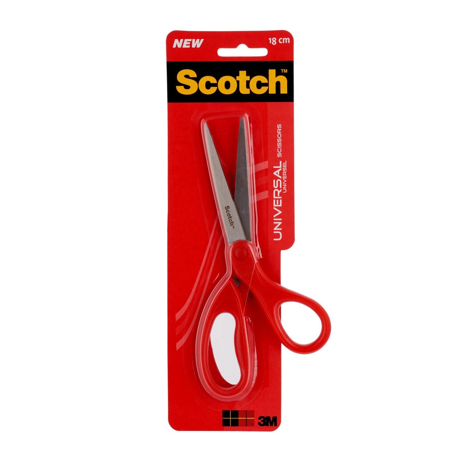 7000034002 Scotchâ„¢ Universal Scissors Red 1 per Pack 18 cm - Image 1