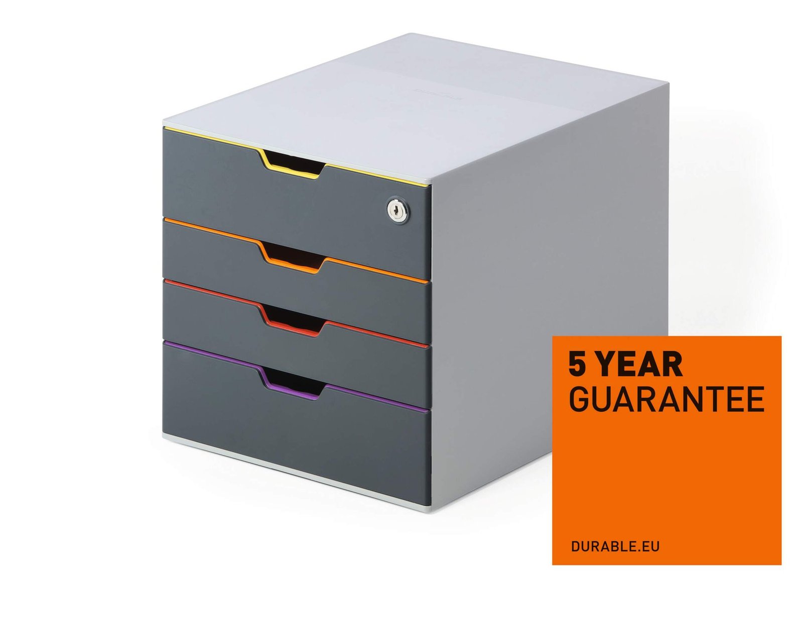 760627_1 Durable VARICOLOR SAFE 4 Drawer Unit - Image 1