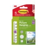 Commandâ„¢ Picture Hanging Strips 17207WHI-4-UKN White Narrow 4 Pairs (8 Strips)