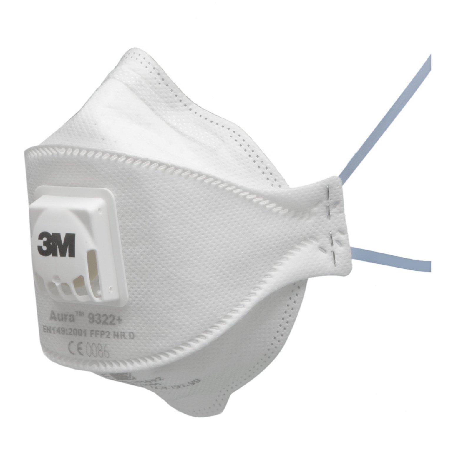 9322plus 3M Aura 9322+ FFP2V Fold Flat Face Mask (Pack of 10) - Image 1